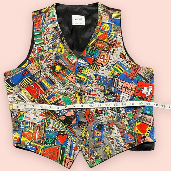 Vintage Moschino City Vest **see description for size** - Picture 6 of 10